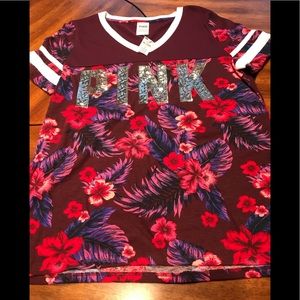 Victoria Secret Floral Shirt Size L